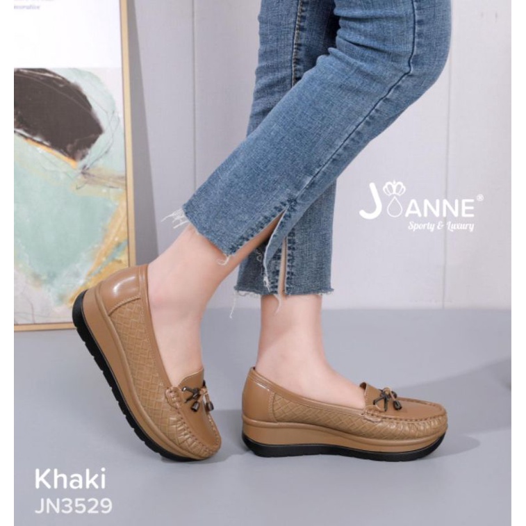 RESTOCK!! JOANNE Sepatu Wedges Shoes JN3529