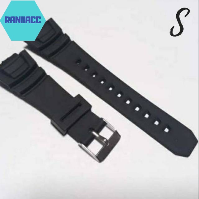 Tali Jam Tangan Casio WS220 W-S220 WS 220 Rubber Strap Jam Casio WS-220 FREE 2 PEN