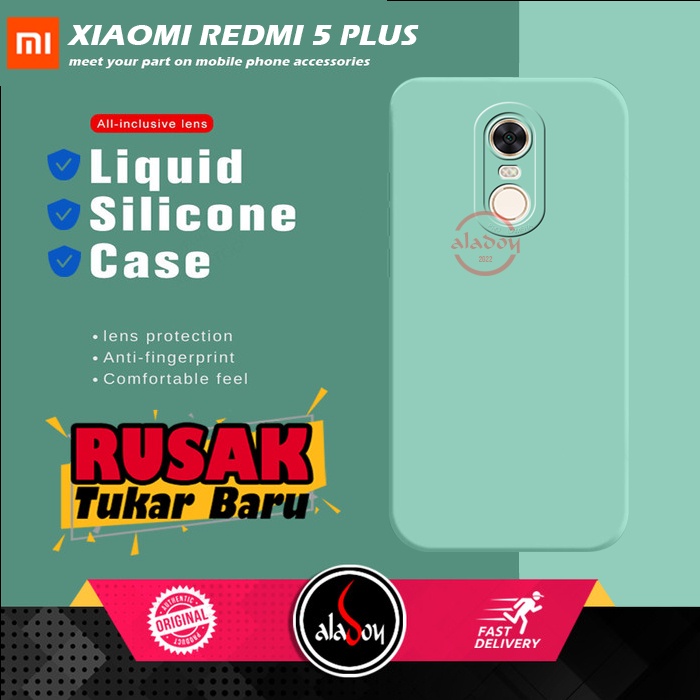 Case Xiaomi Redmi 5 Plus Soft Case Liquid Silicone Pro Camera Premium Casing