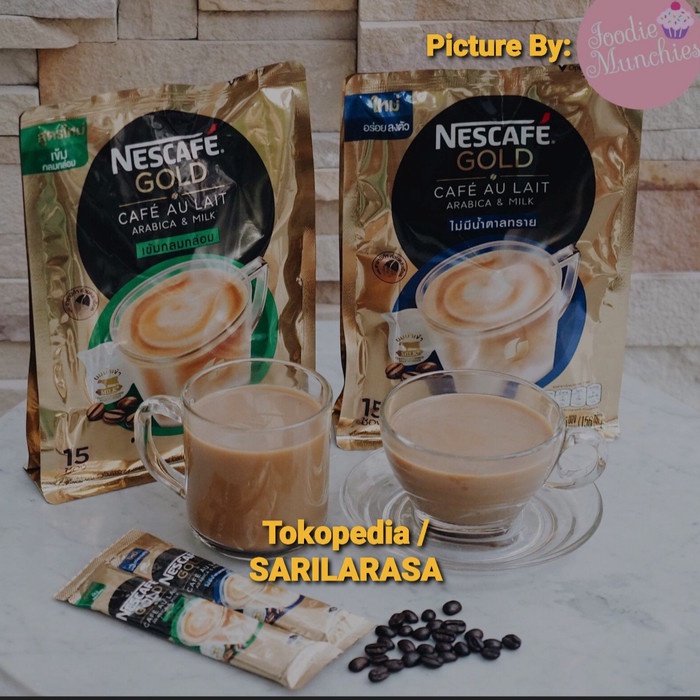 

vd201r Ayo Dicoba! Nescafe Gold Cafe Au Lait 2In1 Arabica&Milk, 100% Thailand Ds20X11