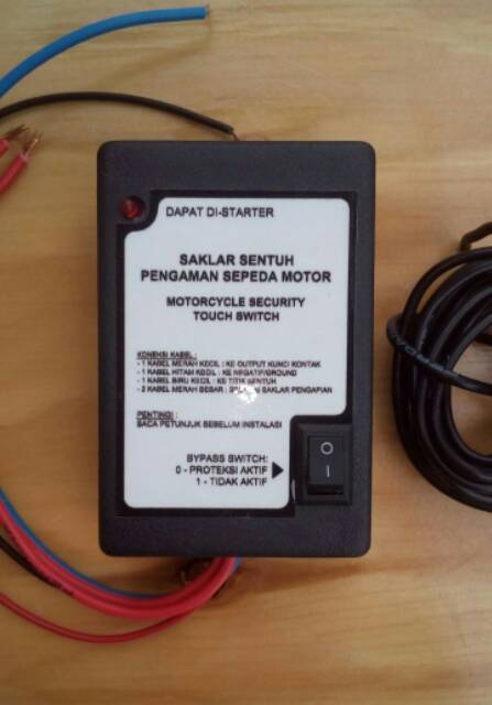 Saklar sensor sentuh pengaman sepeda motor otomatis - kunci rahasia-3