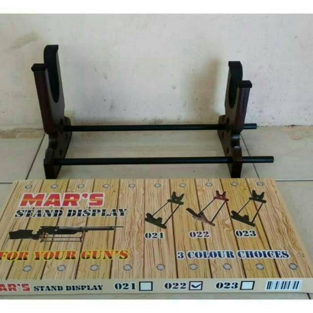 Shooting Rest - Dudukan Senapann - Kayu - Mars - Display - Pajangan
