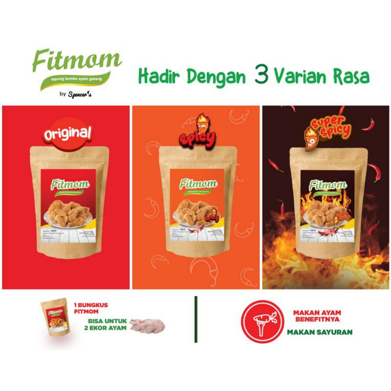 

Tepung Bumbu Ayam Super Spicy FITMOM