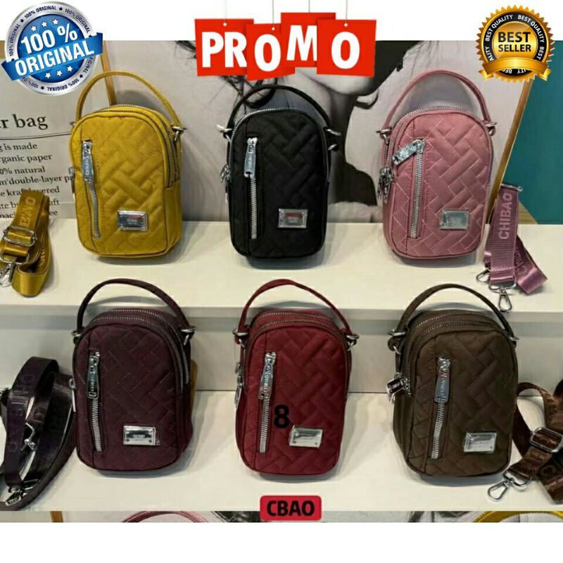 Original Tas Selempang Chibao Bordir Terbaru Elegan Design Import KOREA Best Seller