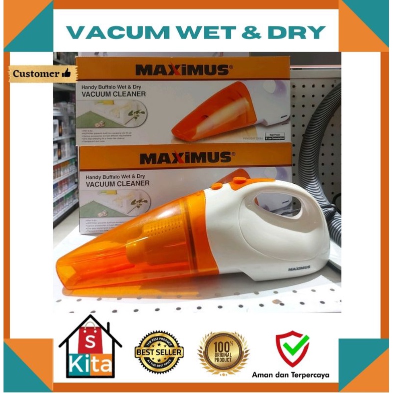 Vacum Cleaners Maximus Buffalo Wet & Dry/Vacum Cleaner tangan/Vacum Portable
