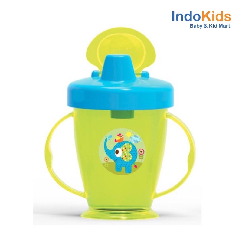 Baby Safe Training Cup Hard Spout 210ml AP006  JP034 - Gelas Latihan Minum Anak 8M+ Lubang Spout Plastik