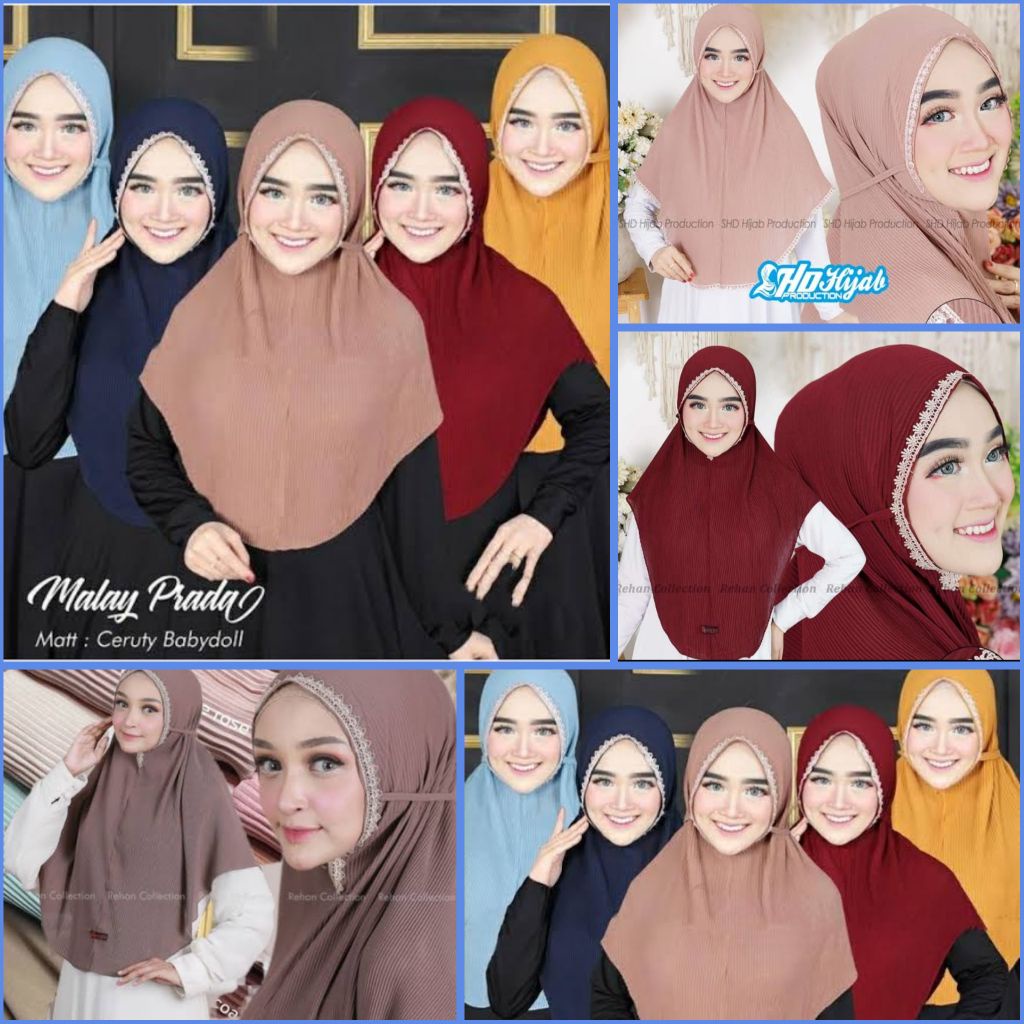 TERMURAH  HIJAB INSTAN PLISKET RENDA HIJAB ZAHRA PLISKET RENDA