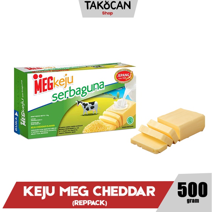 

KEJU CHEDDAR - KEJU MEG SERBAGUNA (1KG, 500GR, 250GR) - REPACK