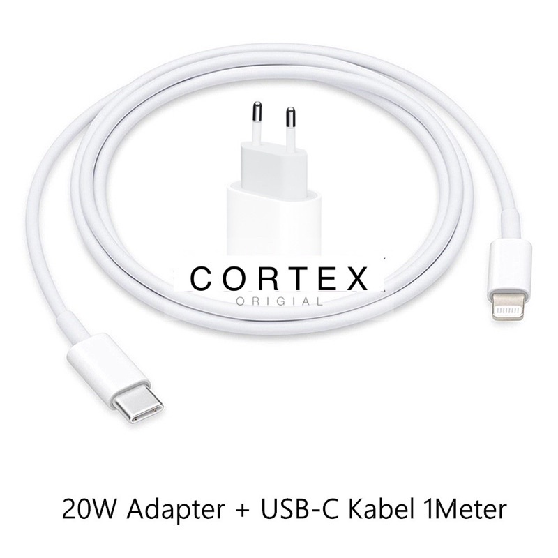 CORTEX - 20W CHARGER 20W ADAPTOR / PD FAST CHARGING / USB C / TYPE-C / BATOK / KEPALA CHARGER