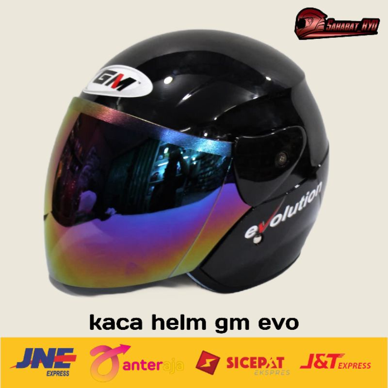 Jual KACA GM EVOLUTION VISOR HELM SHOPEE FOOD DAISO ARL EVO | Shopee ...