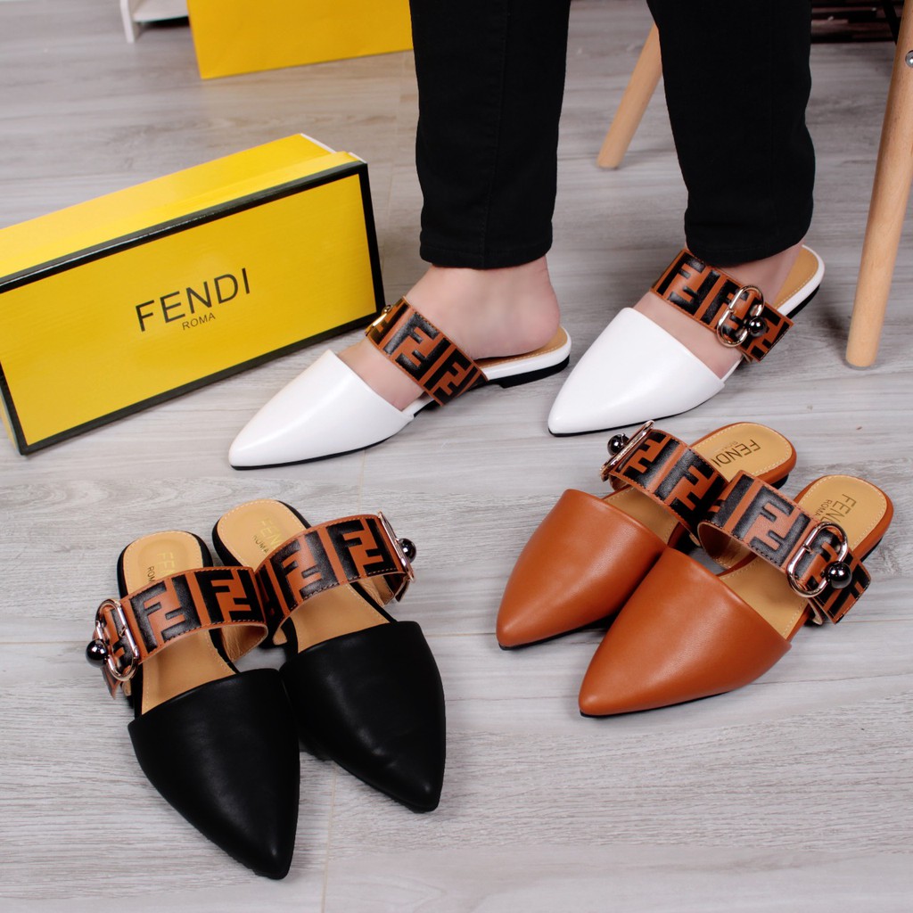 Fendi Close UP Diamond Flat Shoes 50659