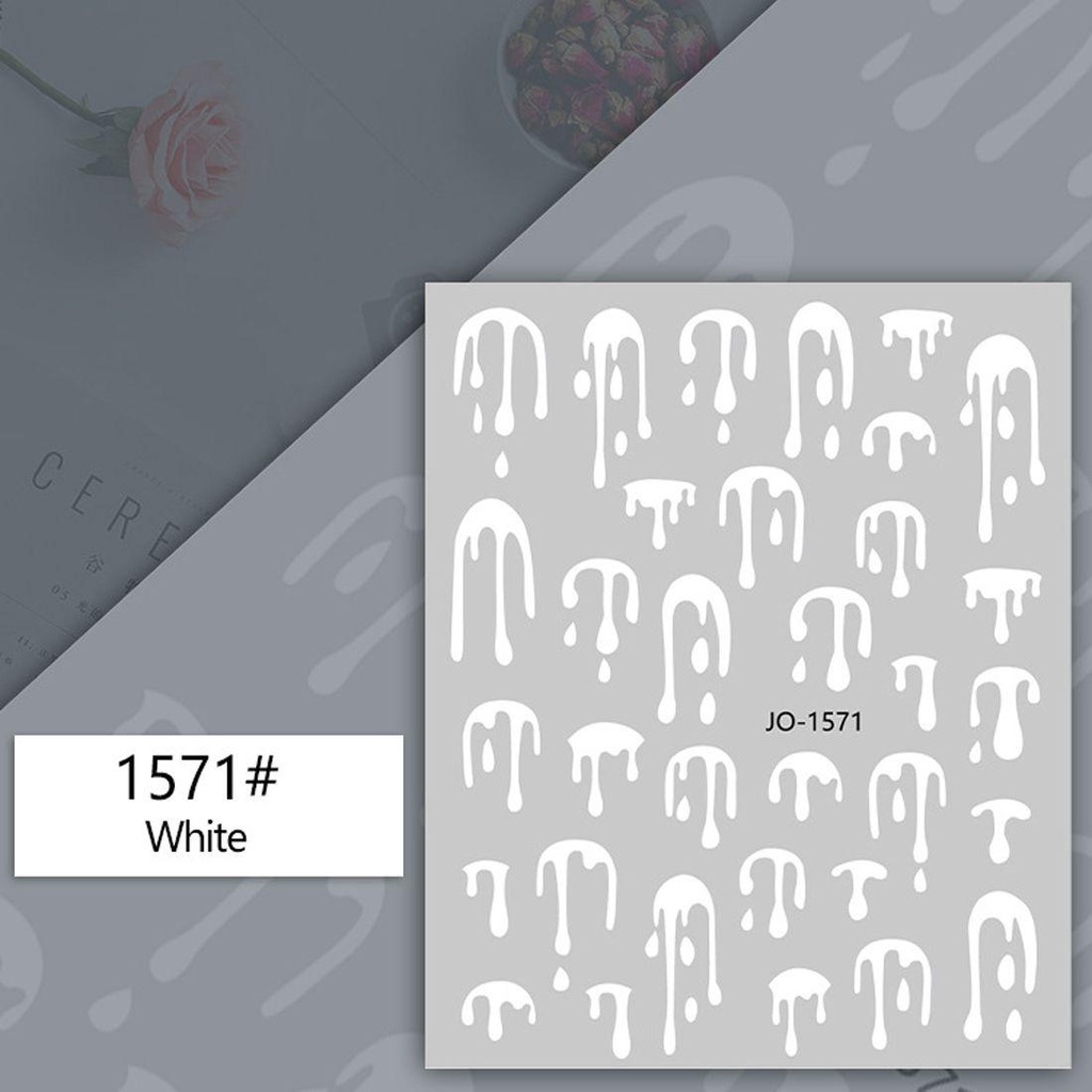 MXBEAUTY 3d Nail Art Stiker Warna-Warni Fashion DIY Manicure Dekorasi Laser Seram Kuku Slider Hologram Stiker Kuku