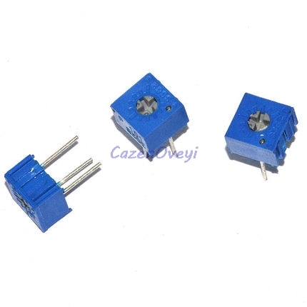 10pcs 3362P 101 201 501 102 202 502 103 203 503 104 204 504 105 Trimpo Trimmer Potentiometer 3362 500R 1K 2K 5K 10K 20K 50K 100K