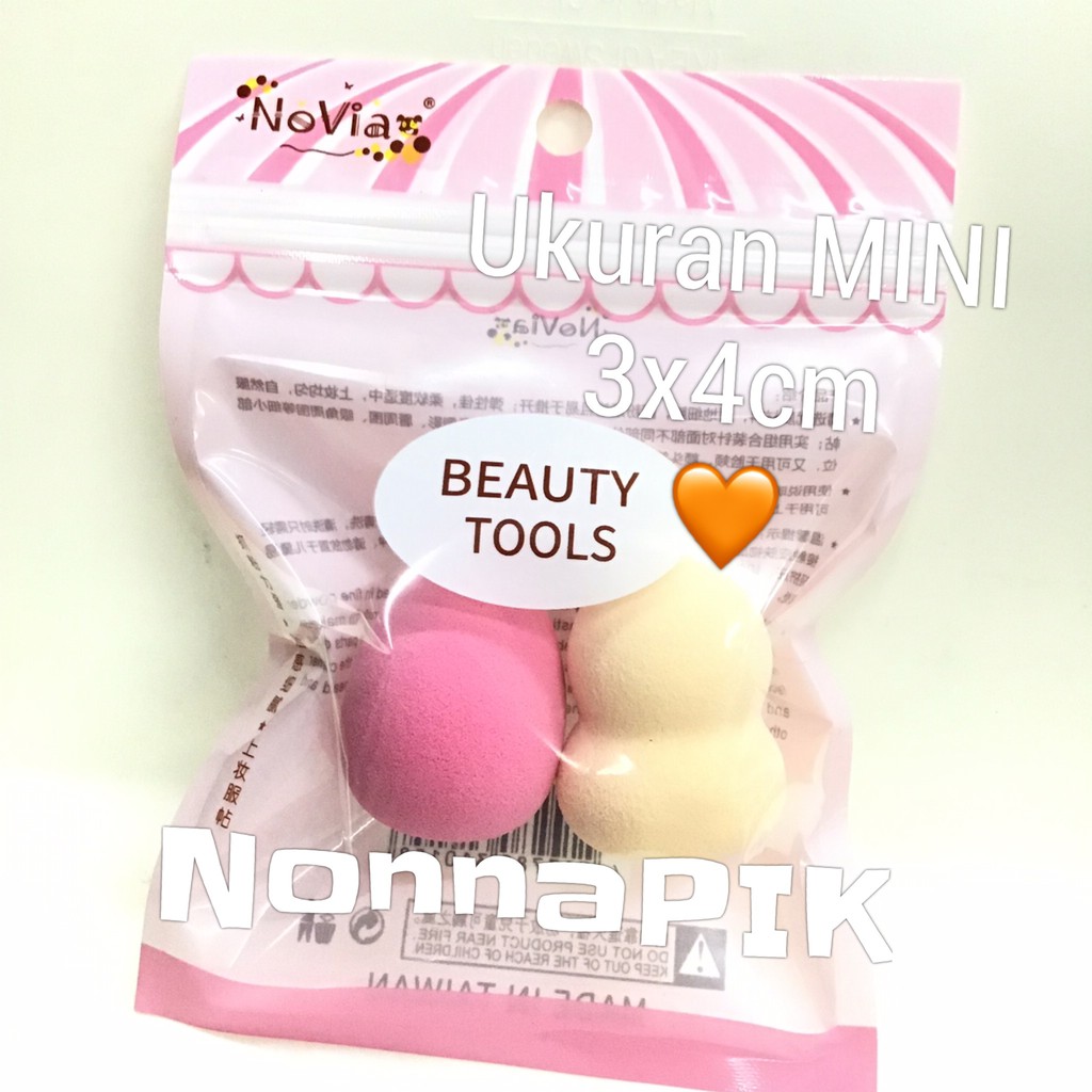 beauty Sponge blender mini untuk foundation isi 2