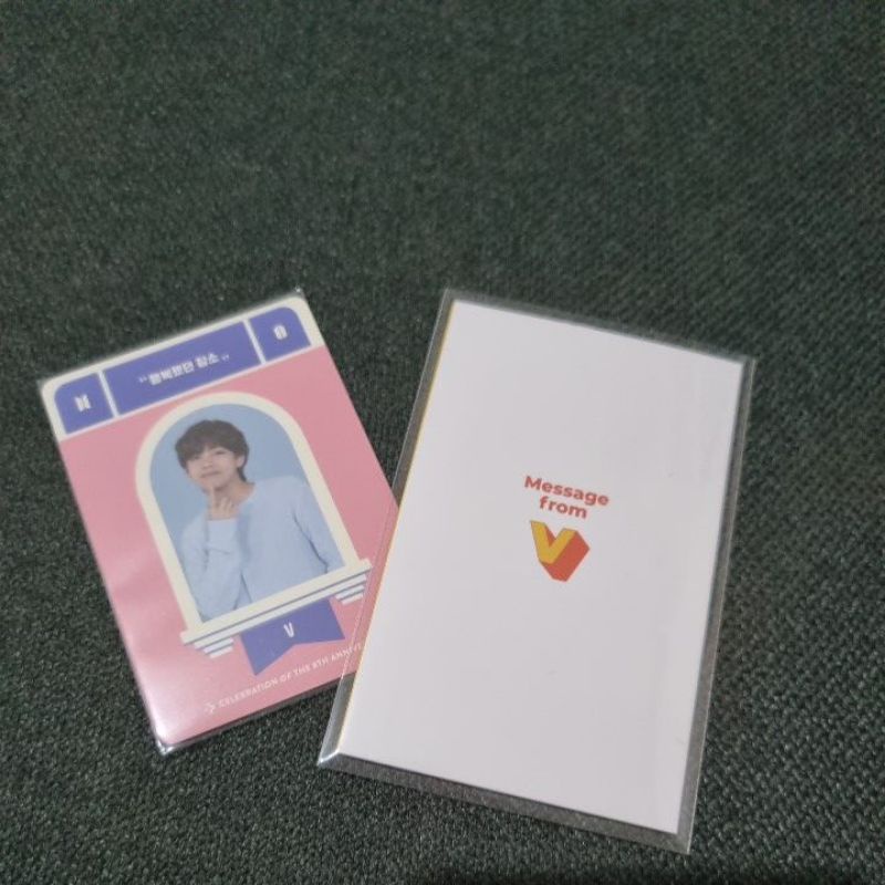 PC Festa BTS V Taehyung D-Day & Message Card Butter