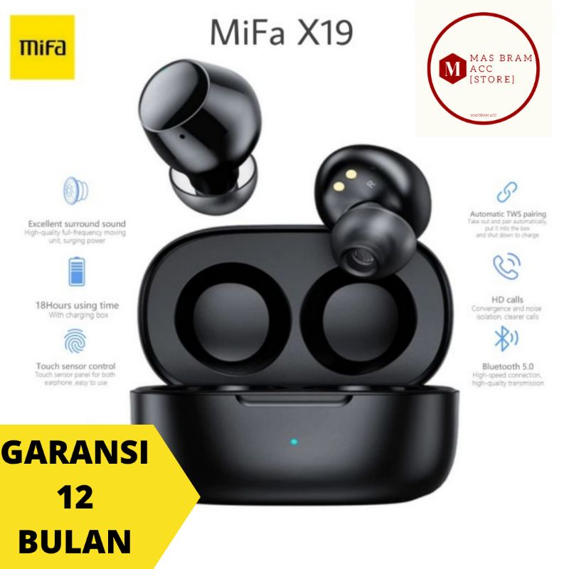 [GARANSI 1 TAHUN] MiFa X19 alt Mifa X5 TWS Airdots Earbuds Waterproof