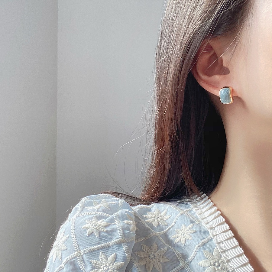 Anting Gantung Sterling Silver 925 Gaya Retro Korea Untuk Wanita