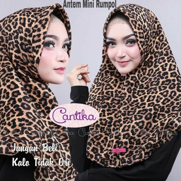 Best Promo ANTEM MINI RUMPOL/ JILBAB CANTIKA / KERUDUNG LEOPARD / HIJAB MACAN Baru