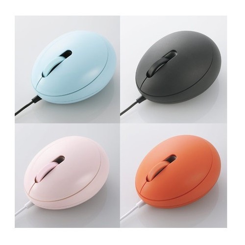 Mouse EGG kabel USB - Merah Muda