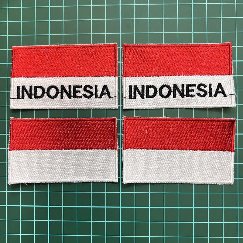 Logo Bordir Bendera Merah Putih Indonesia