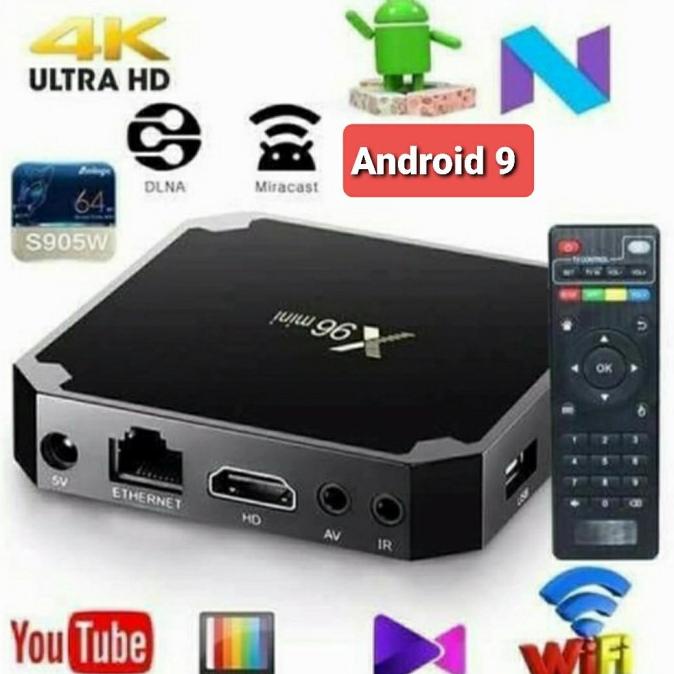 X96 Mini Smart Tv Box Quad Core Android versi 9 TV BOX Terbaru Termurah