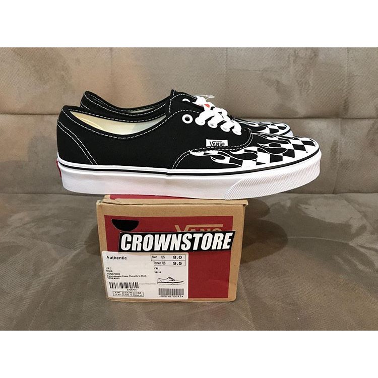 checkered authentic vans