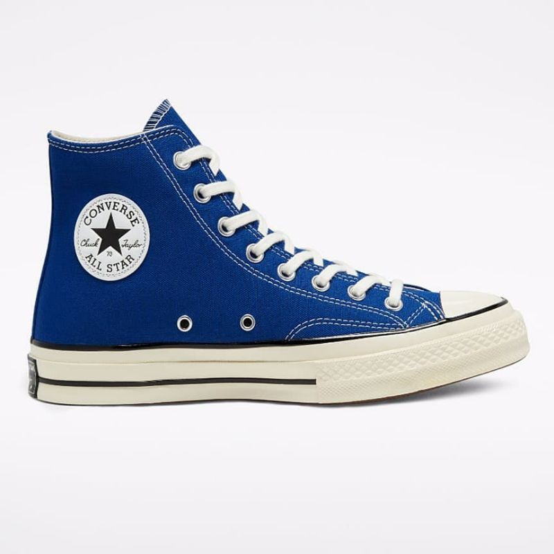 Sepatu Sneakers CONVERSE Chuck 70 High Rush Blue Egret Black Original 168509C