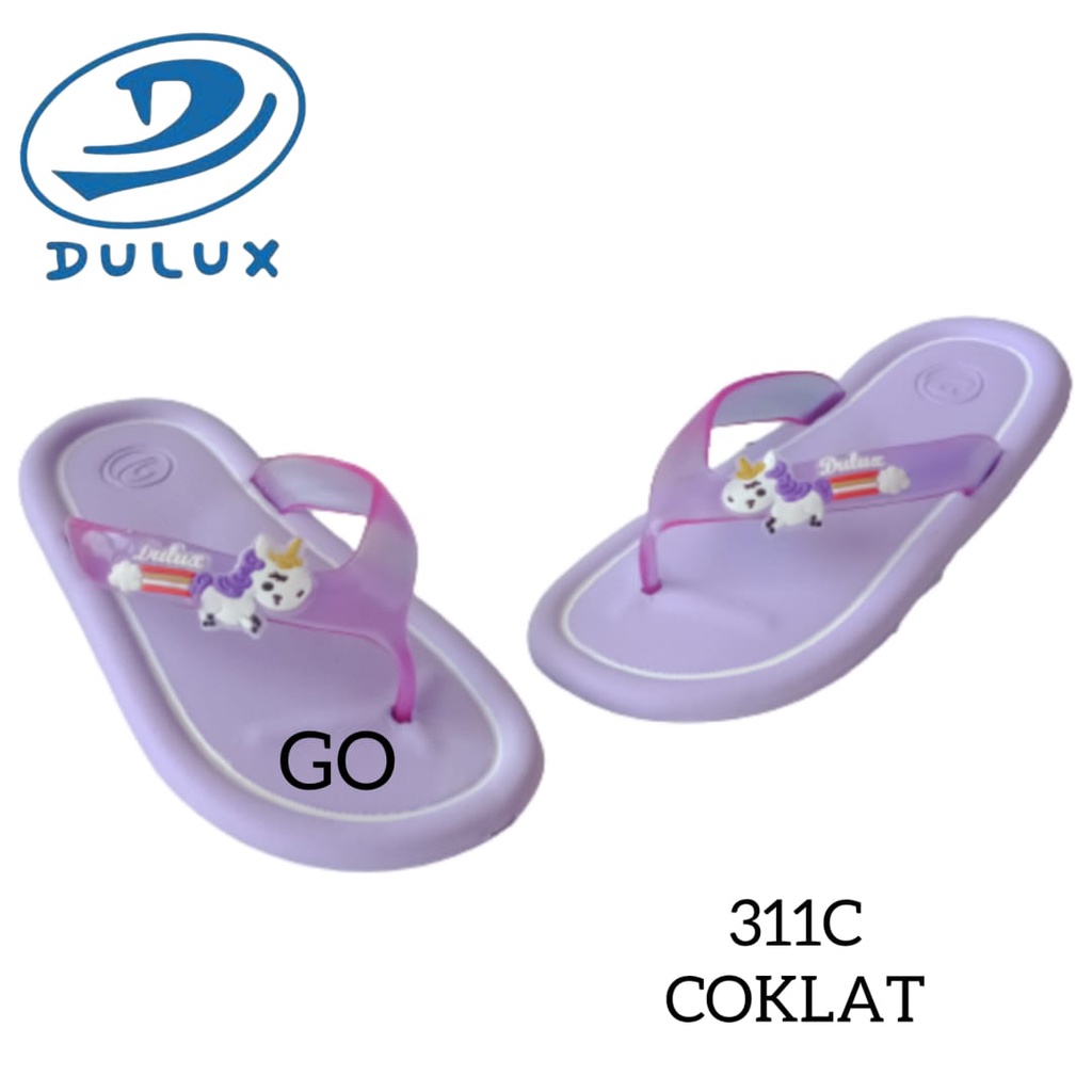 BB DULUX 311DC Sandal Jepit Anak Perempuan Motif Kuda Pony Flip Flop Sandal Anak Karakter Lucu