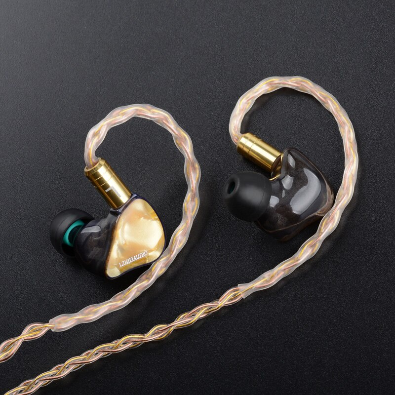 LZ A2 PRO Resin In-ear Monitor 1 Dynamic+2 Knowles BA Hybrid 3 Driver HIFI Earphone Sport Music Earbud Detachable 2Pin Cable