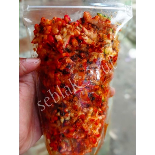 

seblak kering kerupuk bintang bantat rasa pedas daun jeruk isi 100g