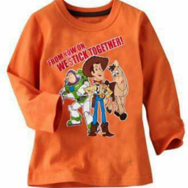 KAOS ANAK LAKI/KAOS ANAK/BAJU ANAK/ ORANGE TOY STORY