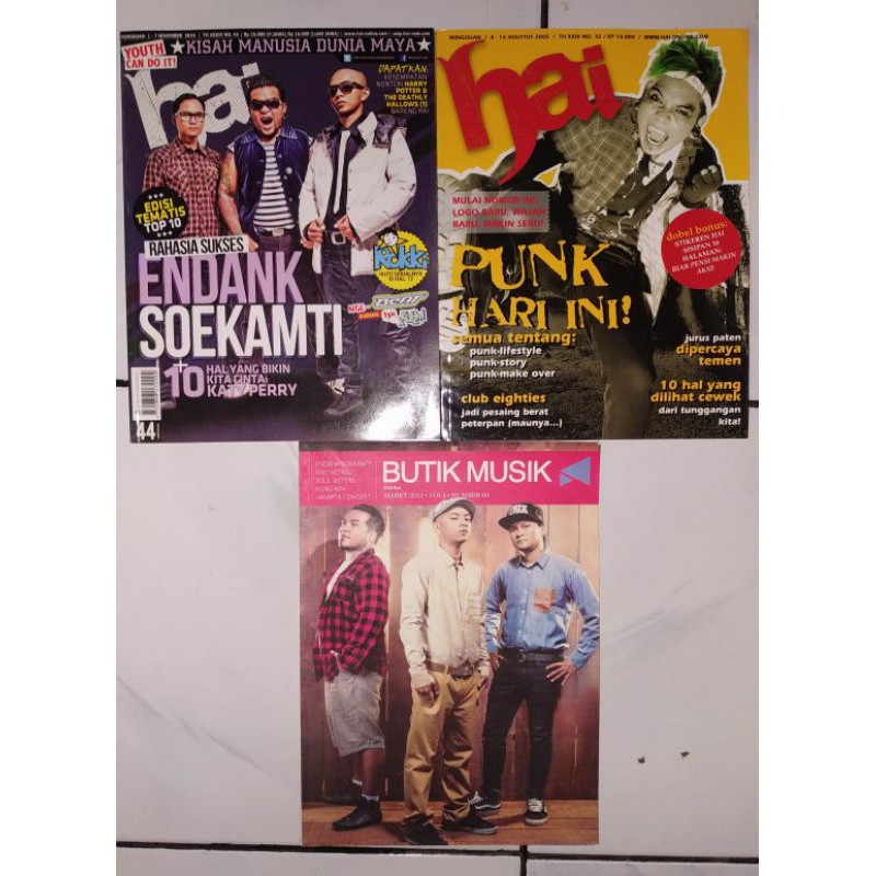 Majalah Hai, majalah Trax, Majalah Butik Musik cover Endank Soekamti
