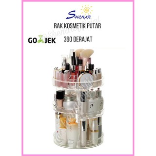 Rak Kosmetik Putar Acrylic Make Up Putar 360 Derajat Rak Kosmetik Putar Acrylic Make Up Putar 360 Derajat