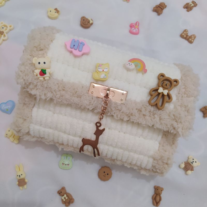 DIY Tas Wanita/Tas Kanvas Plastik/Chenille