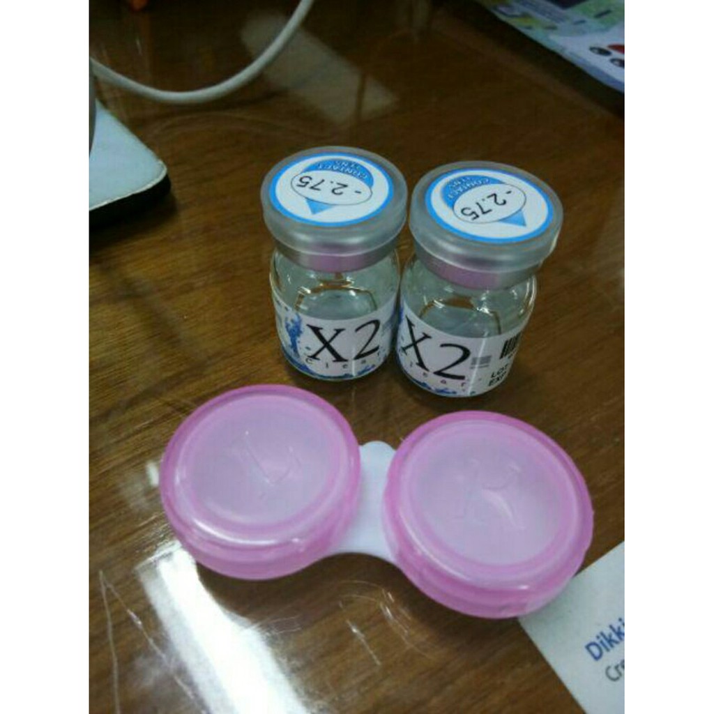 

softlens x2 clear softlens bening KHUSUS MINUS 0 50 10 00