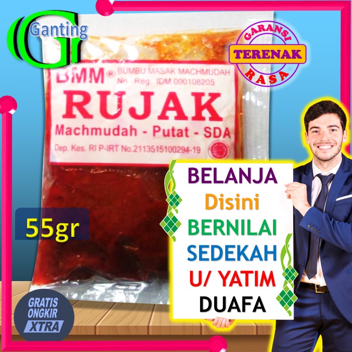 

BMM Bumbu Rujak Instan Bumbu Jadi Bumbu Masak Mahmudah Gule, Lodeh, Krengsengan, Soto, Rawon Bmm37