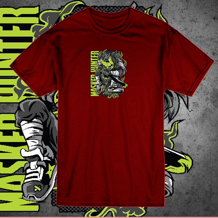 KAOS DISTRO pria terbaru''MASKER HUNTER&quot;