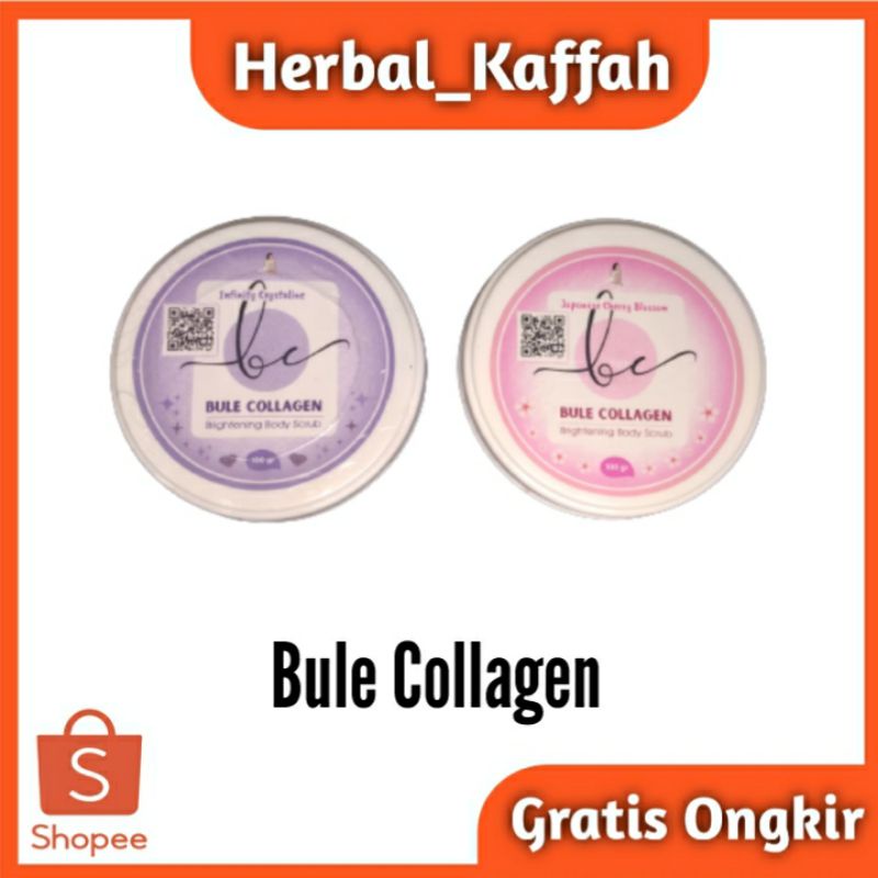 Bule Collagen Brightening Body Scrub 100gr Collagen Scrub Melembabkan Kulit Mengangkat Sel Kulit Mati