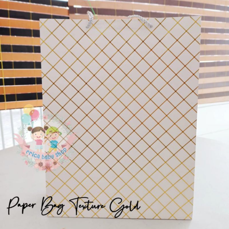 

paper bag texture gold