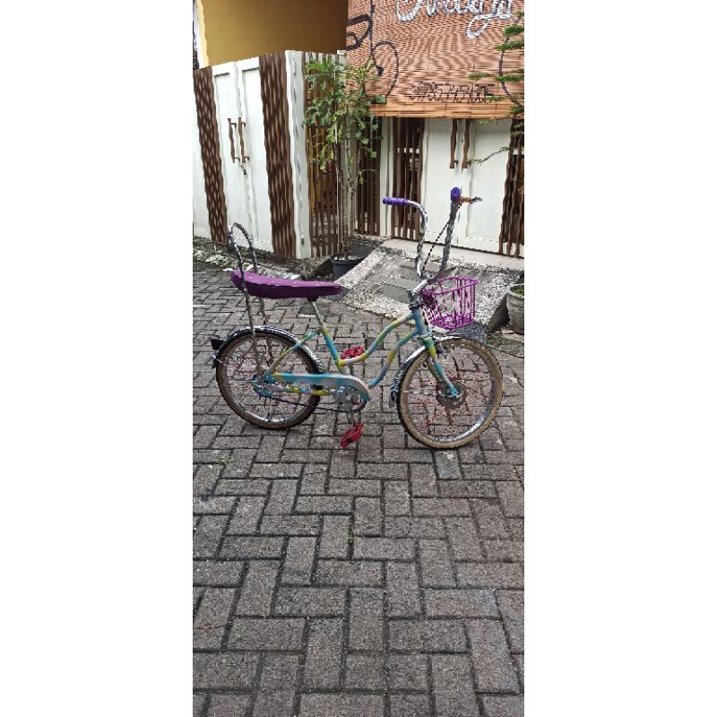 lady benny lowrider cewek unicorn komplit kranjang banana bludru torpedo not schwinn siap pakai/disp