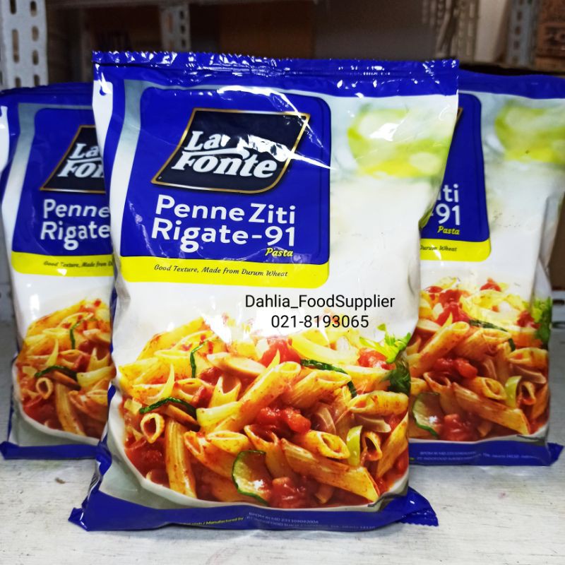 

LA FONTE PENNE ZITI RIGATE 450GR • penne pasta • lafonte penne ziti rigate - pasta penne murah