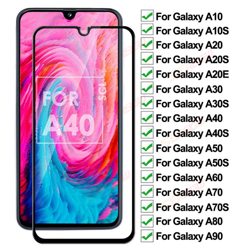 200D Anti-Burst Tempered Glass For Samsung galaxy A10 A20 A30 A40 A50 A60 A70 A80 A90 Screen Protector A20E A30S A50S glass Film