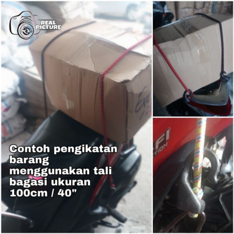 TALI PENGIKAT IKAT BARANG 1 METER / KARET BAWAAN BARANG DI MOTOR