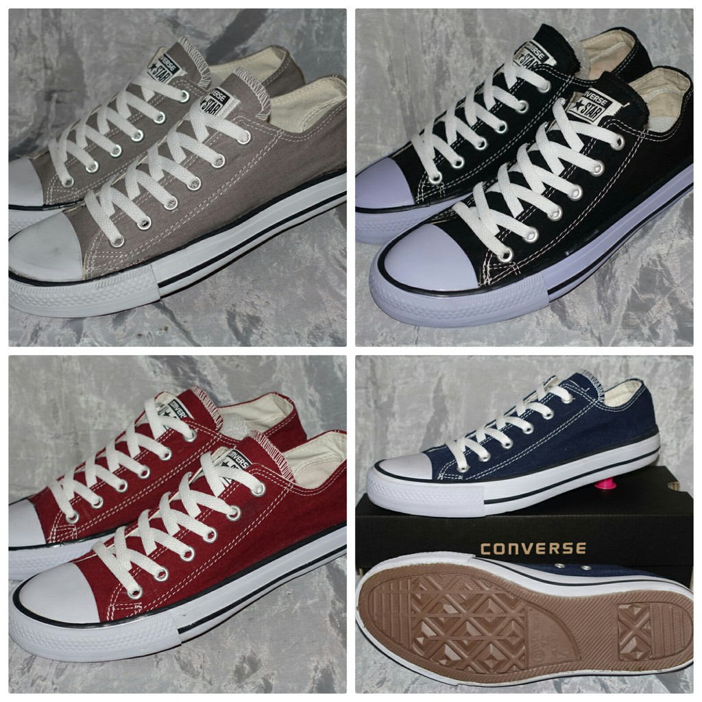 SEPATU CONVERSE ALL STAR LOW OX PENDEK CLASSIC SIZE 38 39 40 41 42 43 +BOX( PABRIKAN DIJAMIN AWET ) | Shopee Indonesia