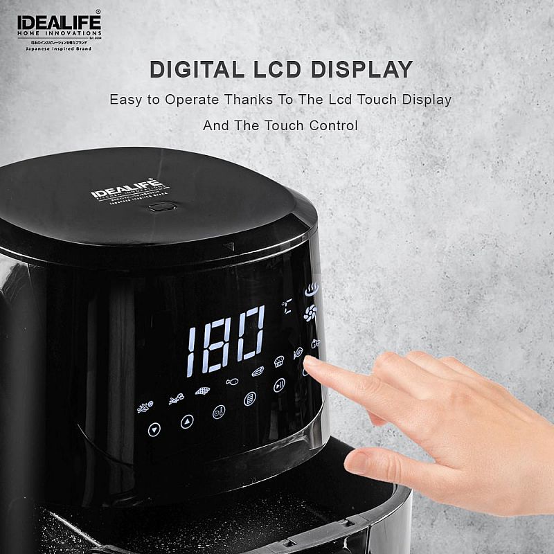 IDEALIFE Air Fryer IL-200 Penggorengan Tanpa Minyak Low Watt