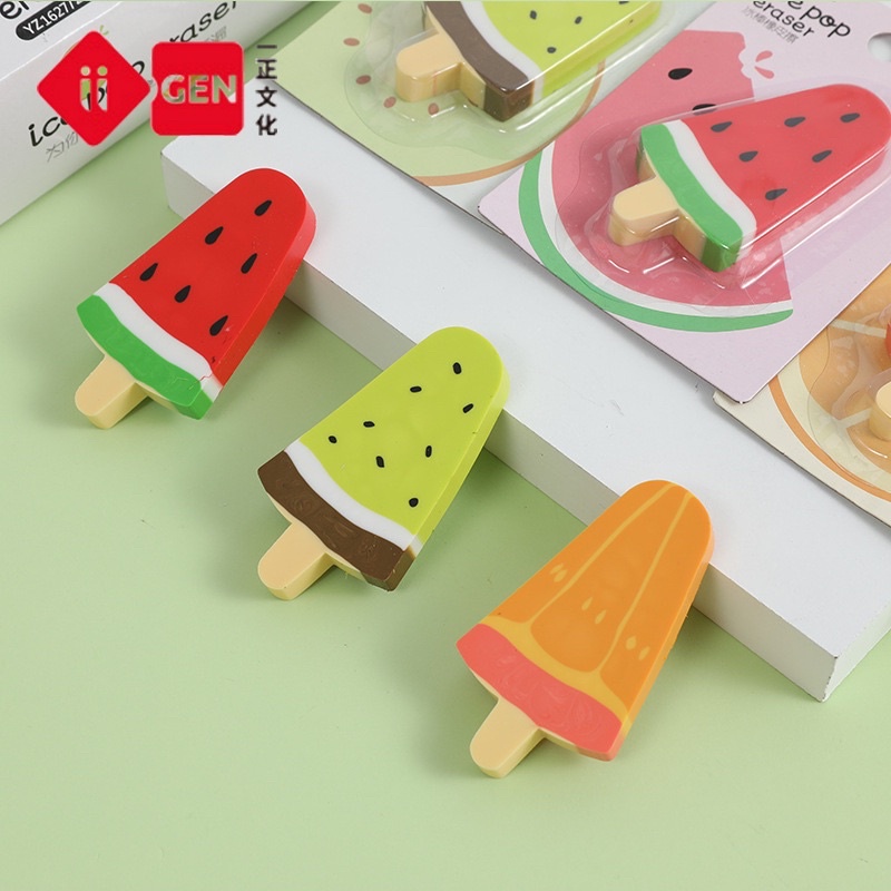 

[delunashop] DL554S iiGen PENGHAPUS PREMIUM penghapus karakter ice cream buah buahan eraser ice pop