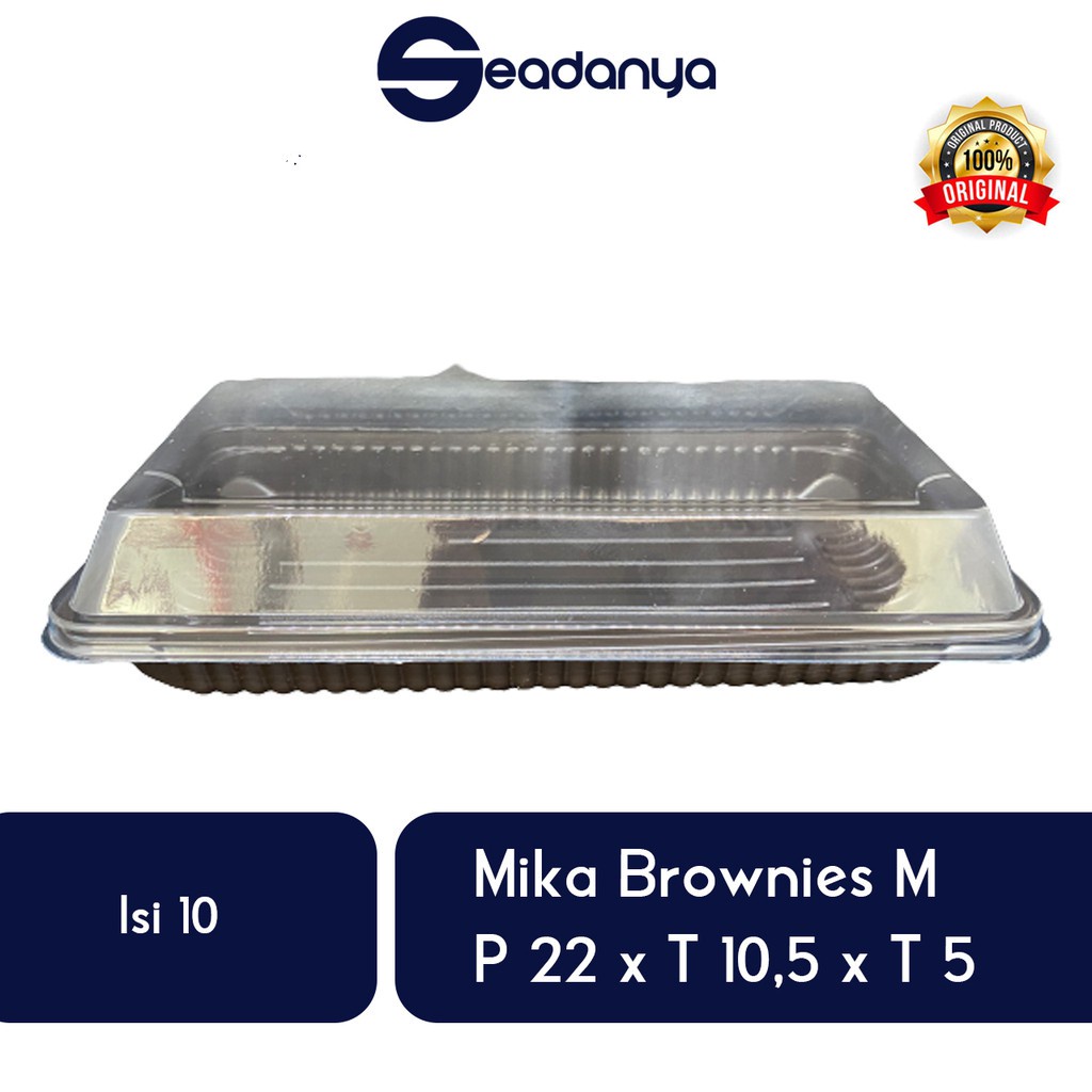 

Mika Brownies M (ISI 10) P:22/L:10,5/T:5 -Mica Kue Brownis/Bronis,Cake,Mooncake,Kue Kering,Kue Basah