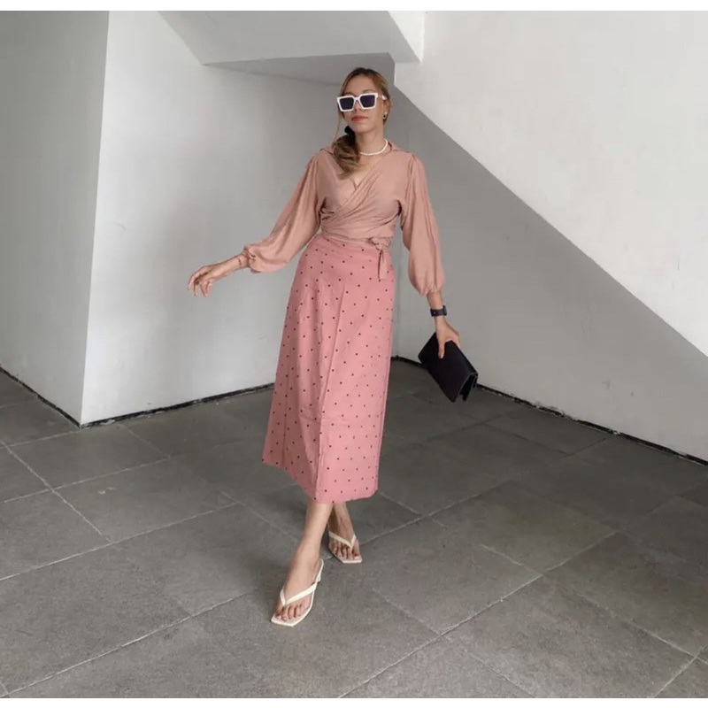 ATASAN SAFIRA MIX || ROK POLKADOT-4