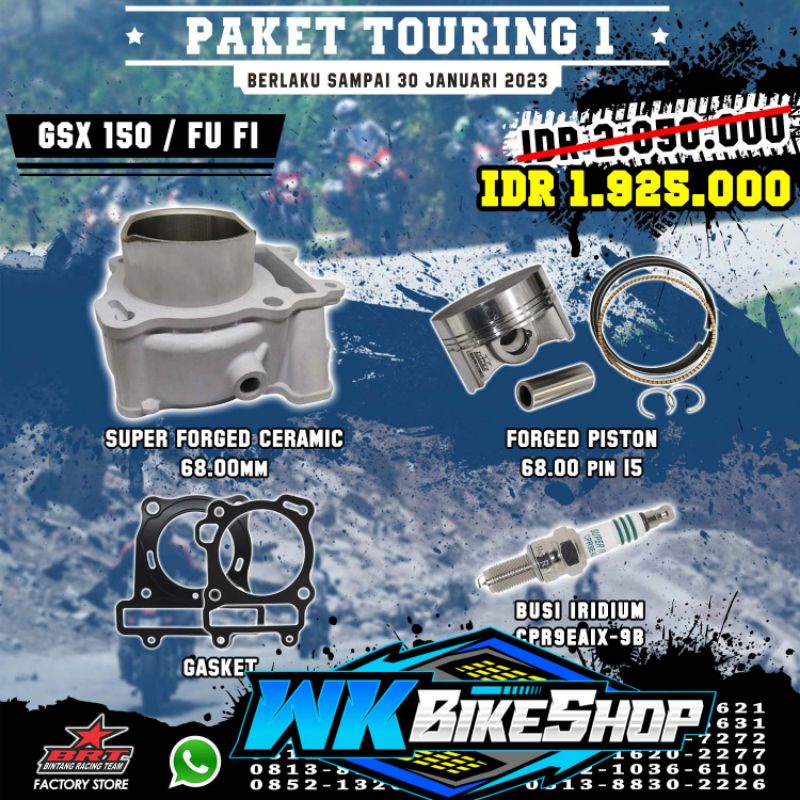 BLOK BRT GSX / FU FI  CERAMIC  + PISTON FORGED 68MM