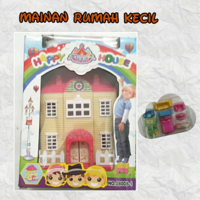 Rumah mainan kecil happy house